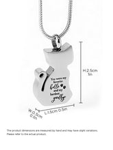 Personalized Cat Urn Necklace with Name
