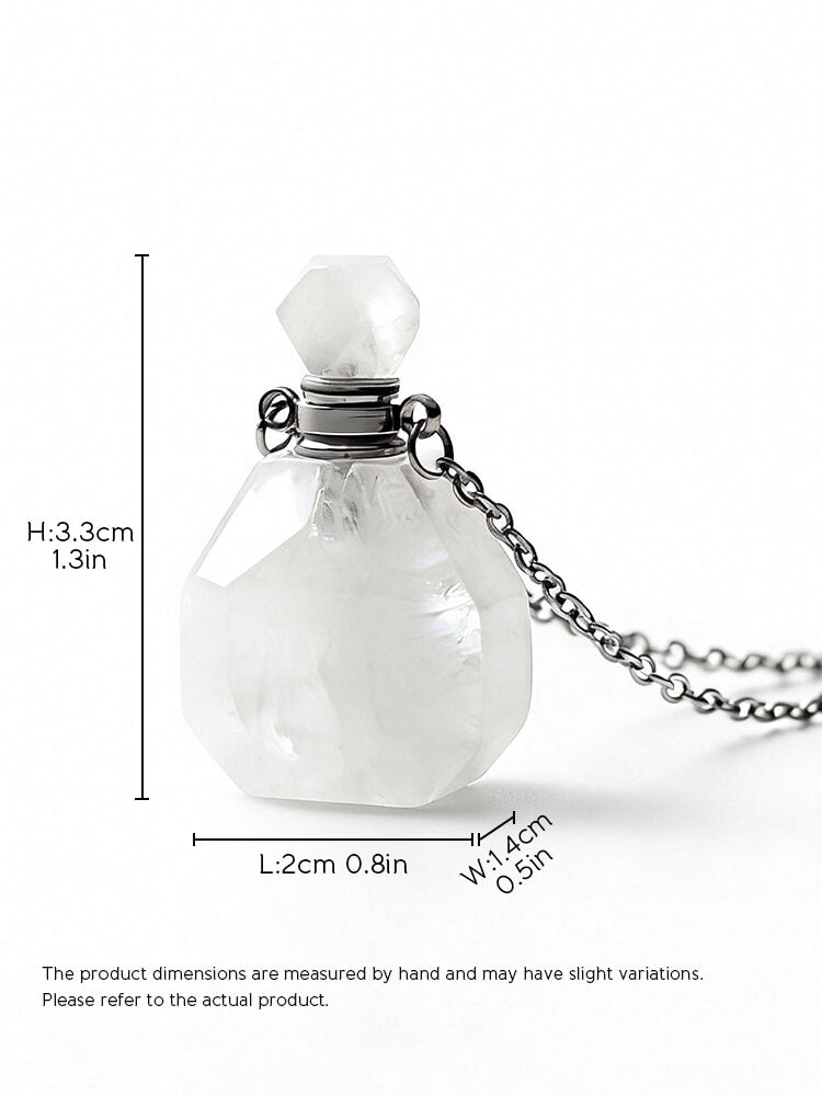 Natural White Crystal Cremation Pendant