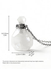 Natural White Crystal Cremation Pendant
