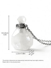 Natural White Crystal Cremation Pendant