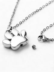 Paw Print Cremation Necklace