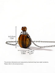 Natural Tiger Eye Pet Ashes Necklace