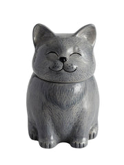 Russian Blue Cat Pet Urn | Ceramic Cat Urn Memorial | Handmade