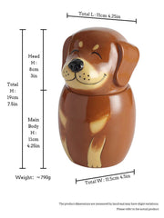 Dachshund Dog Urn for Ashes | Handmade Ceramic Pet Memorial Urn