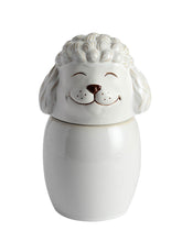 Poodle Pet Urn | Ceramic Dog Urn Memorial | Handmade