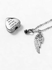 Heart Cremation Pendant with Hidden Photo Projection