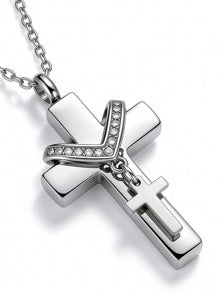Faith Cross Pet Memorial Necklace