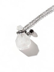 Natural White Crystal Cremation Pendant