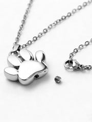 Paw Print Cremation Necklace