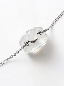 Natural White Crystal Cremation Pendant