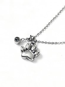Paw Print Cremation Necklace