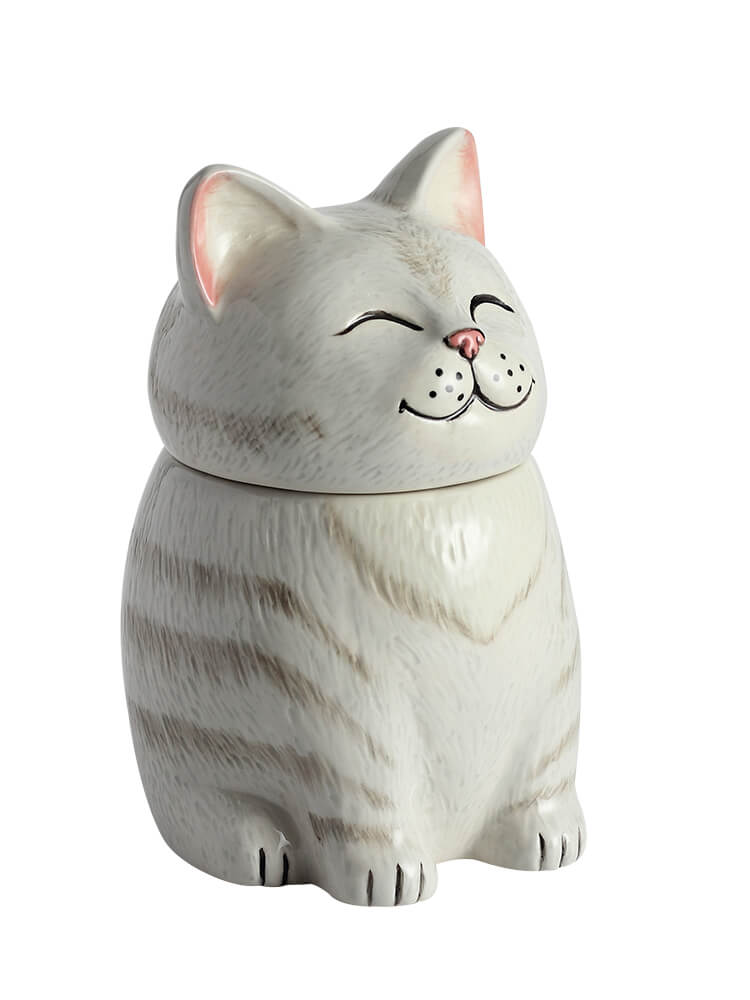 American Shorthair Cat Pet Urn|  Ceramic Cat Urn Memorial |Handmade