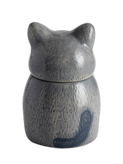 Russian Blue Cat Pet Urn | Ceramic Cat Urn Memorial | Handmade
