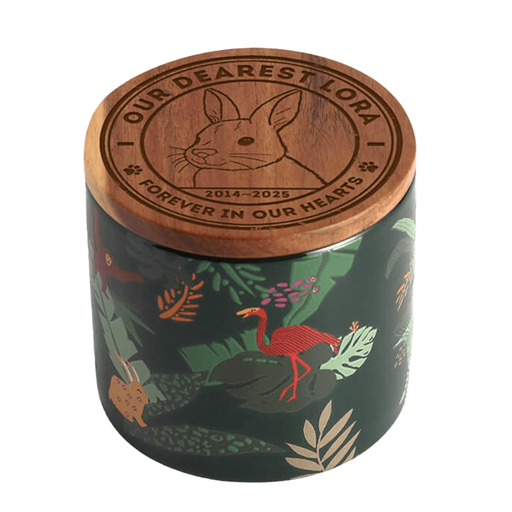 Small Pets Urn for Ashes | Handmade Ceramic Memorial for Birds