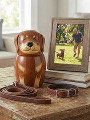 Dachshund Pet Urn | Ceramic Dog Urn Memorial | Handmade