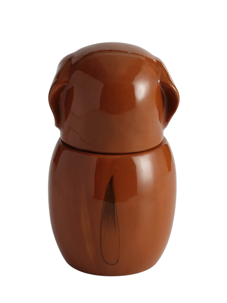 Dachshund Pet Urn | Ceramic Dog Urn Memorial | Handmade