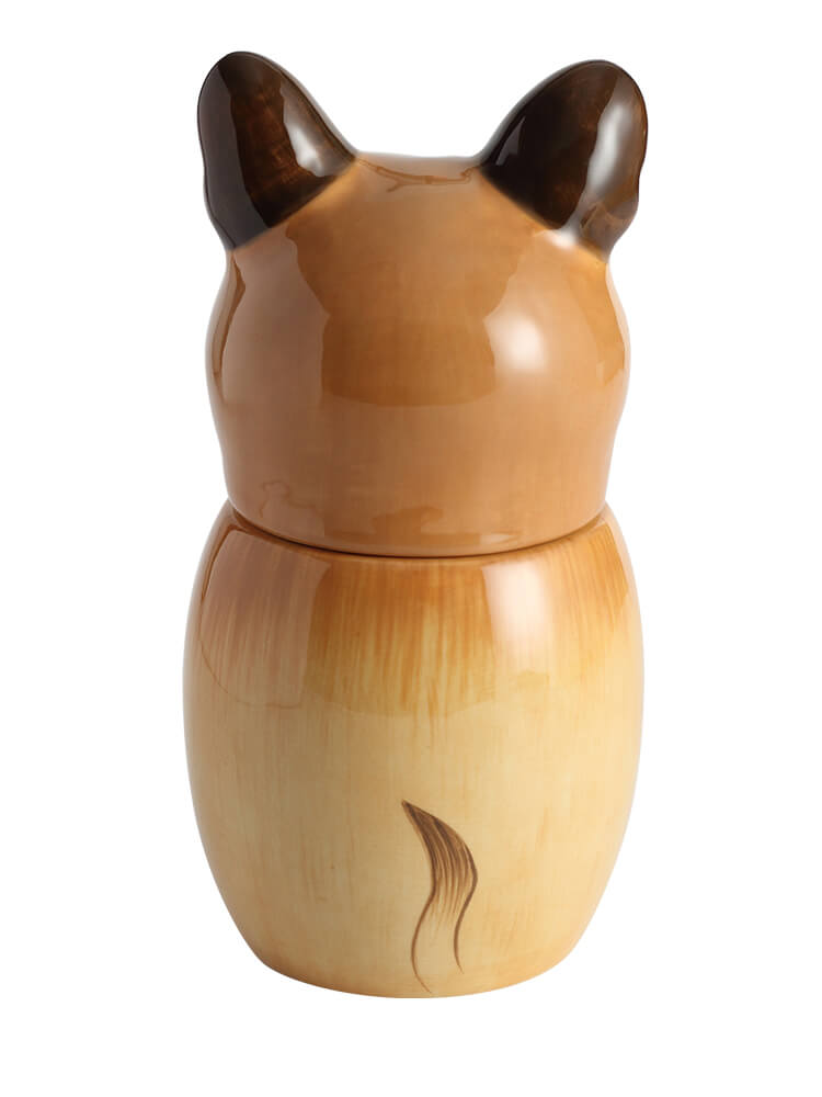 French Bulldog Pet Urn | Ceramic Dog Urn Memorial | Handmade