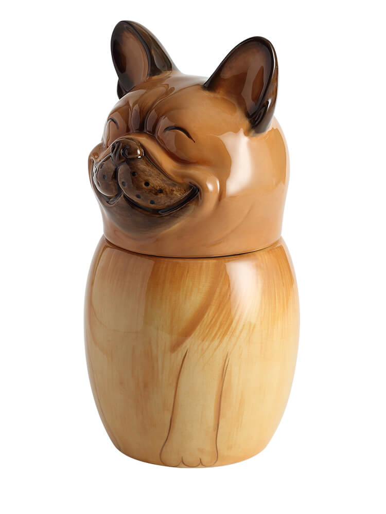 French Bulldog Pet Urn | Ceramic Dog Urn Memorial | Handmade