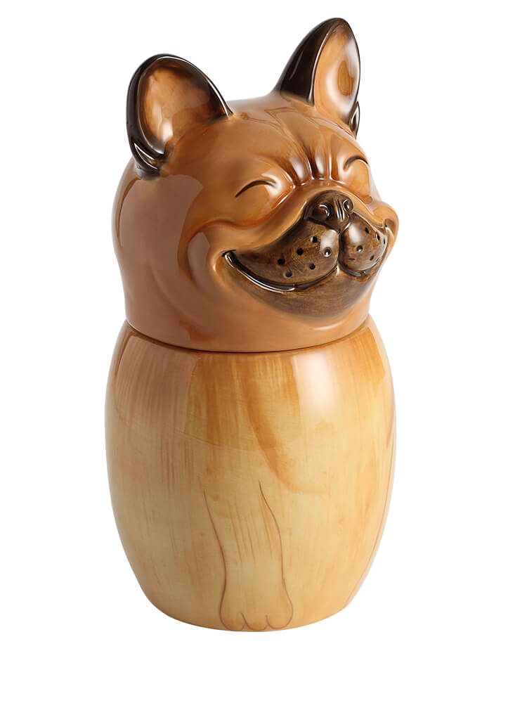 French Bulldog Pet Urn | Ceramic Dog Urn Memorial | Handmade