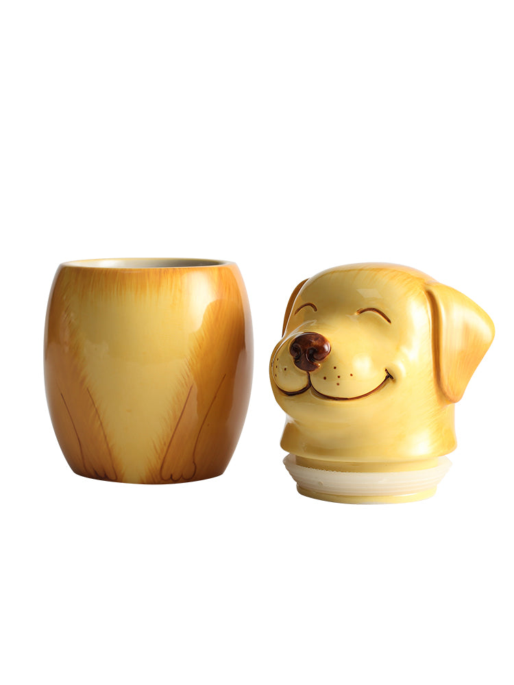 Labrador Retriever Pet Urn | Ceramic Dog Urn Memorial | Handmade