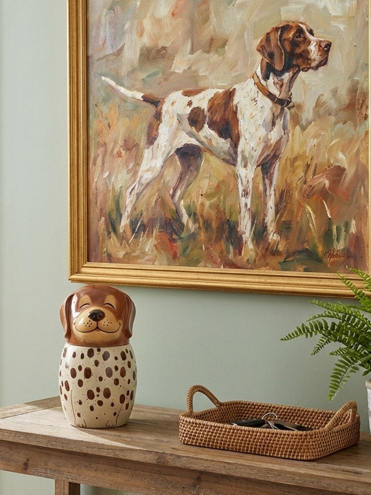 German Shorthaired Pointer (GSP) Pet Urn | Ceramic Dog Urn Memorial | Handmade