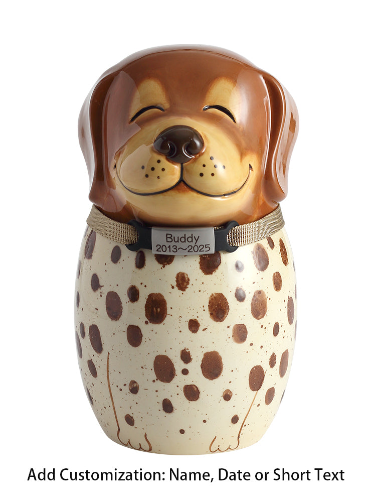 German Shorthaired Pointer (GSP) Pet Urn | Ceramic Dog Urn Memorial | Handmade