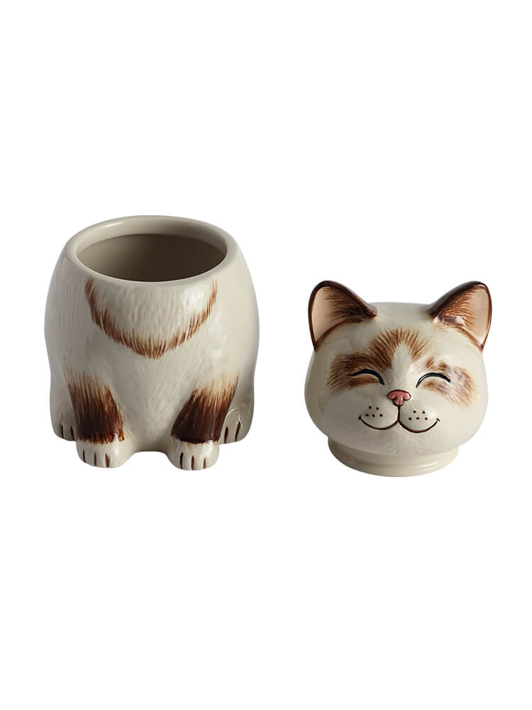 Ragdoll Cat Pet Urn|  Ceramic Cat Urn Memorial |Handmade
