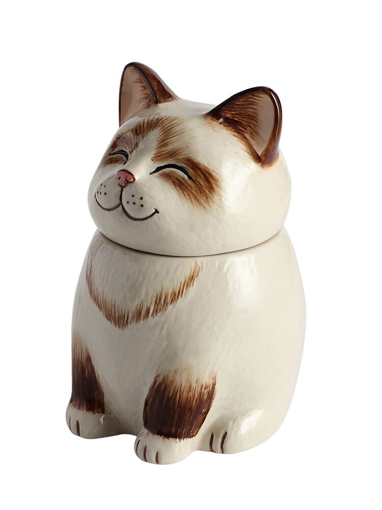 Ragdoll Cat Pet Urn|  Ceramic Cat Urn Memorial |Handmade