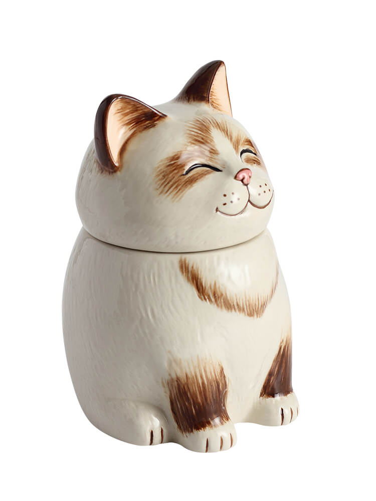 Ragdoll Cat Pet Urn|  Ceramic Cat Urn Memorial |Handmade