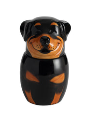 Rottweiler Pet Urn | Ceramic Dog Urn Memorial | Handmade