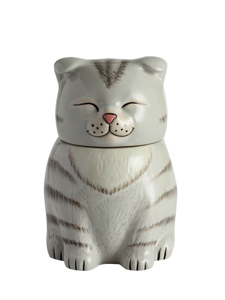 Scottish Fold Cat Pet Urn| Ceramic Cat Urn Memorial |Handmade