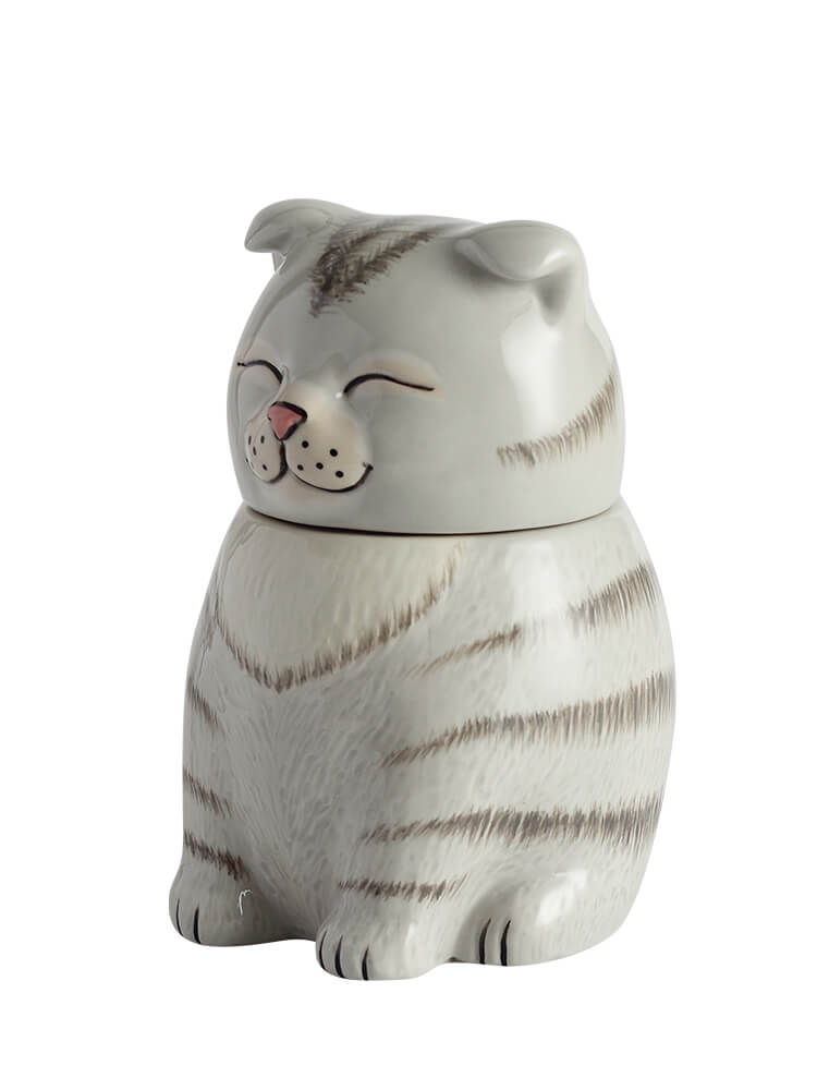 Scottish Fold Cat Pet Urn| Ceramic Cat Urn Memorial |Handmade