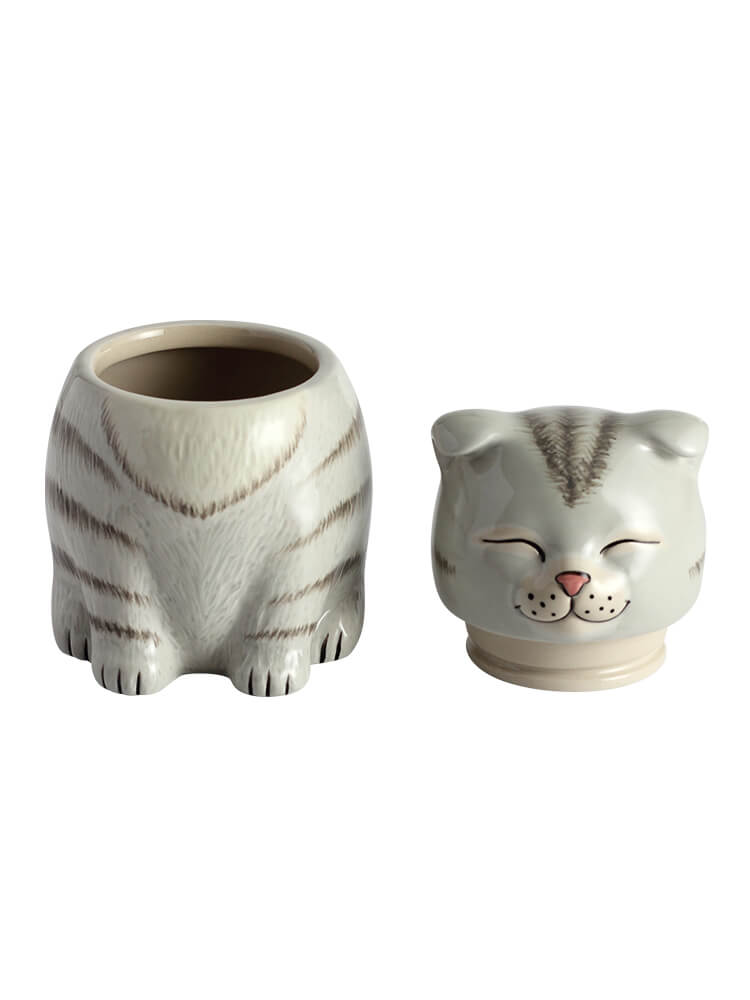 Scottish Fold Cat Pet Urn| Ceramic Cat Urn Memorial |Handmade