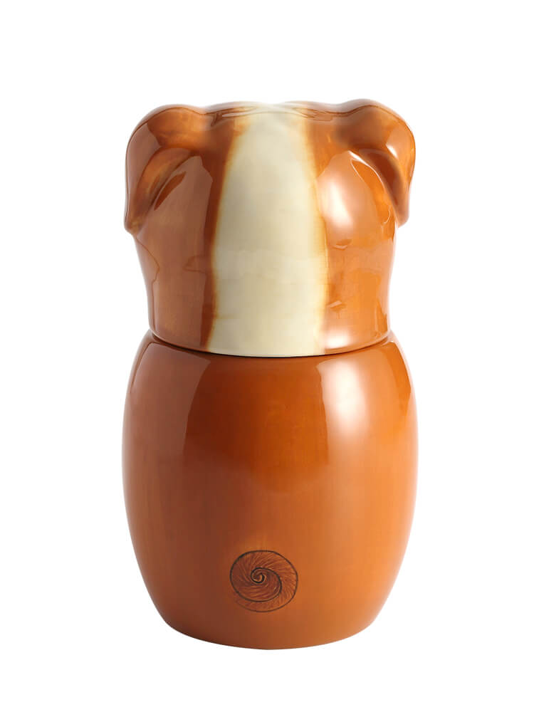 Shar Pei Dog Pet Urn | Ceramic Dog Urn Memorial | Handmade