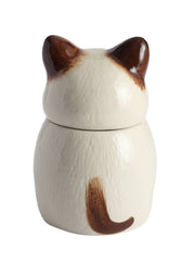 Siamese Cat Pet Urn | Ceramic Cat Urn Memorial | Handmade